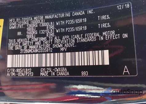 2019 Lexus Rx 450H from USA, damaged, VIN 2T2BGMCA8KC035812